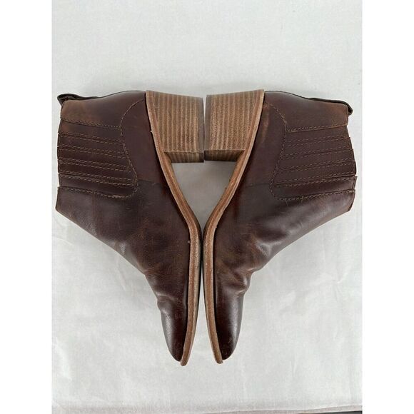 Madewell Chelsea Bonham Boots Size 8.5 Brown Pull On  Pointed Toe Leather Shoe - Picture 4 of 9